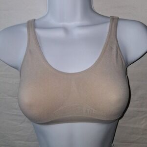 Hanes Beige Seamless Wireless Comfort‎ Bra Youth Size XL